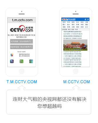 傳統(tǒng)網(wǎng)站的移動化難題